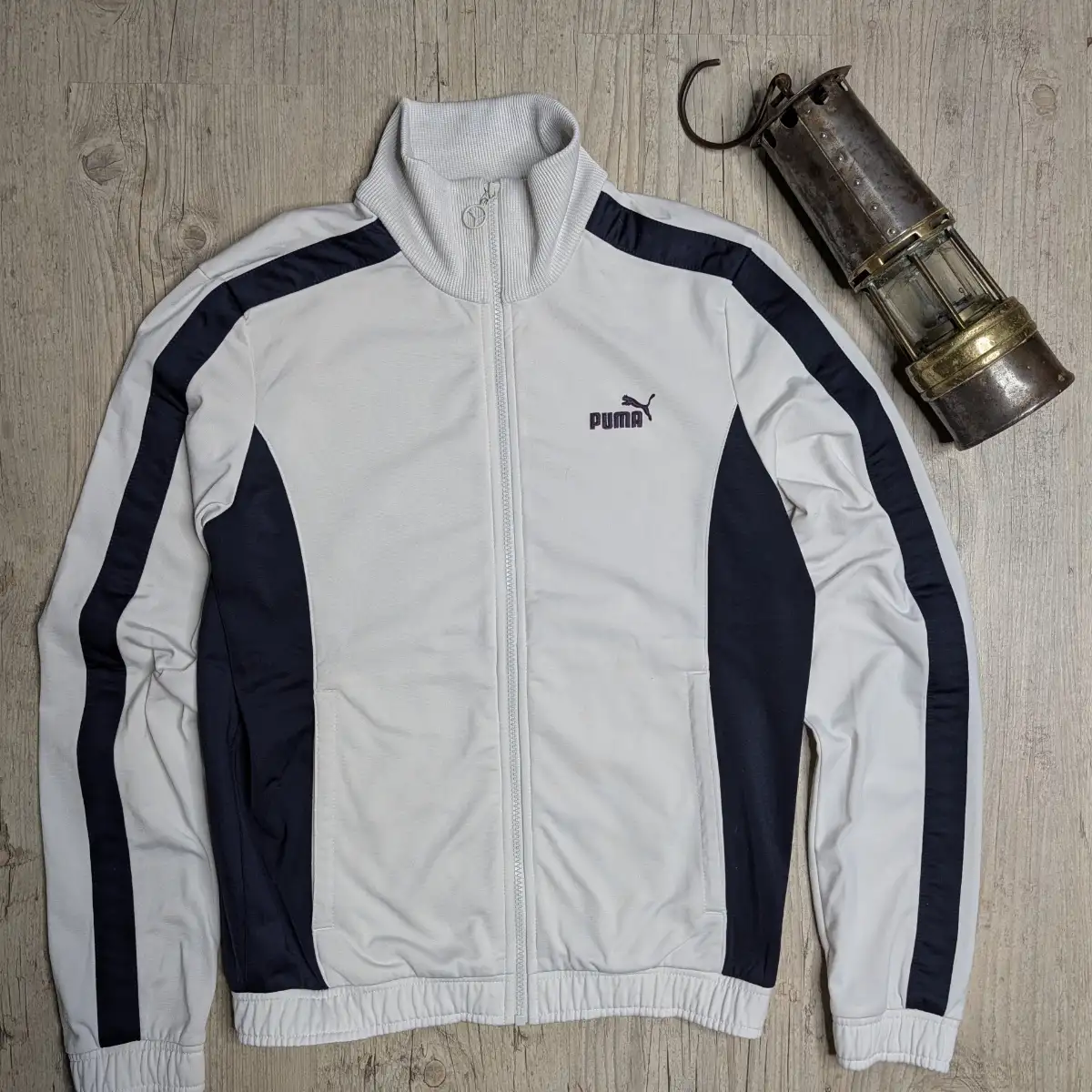 Veste de jogging Puma Vintage - Blanc & Marine - Taille S