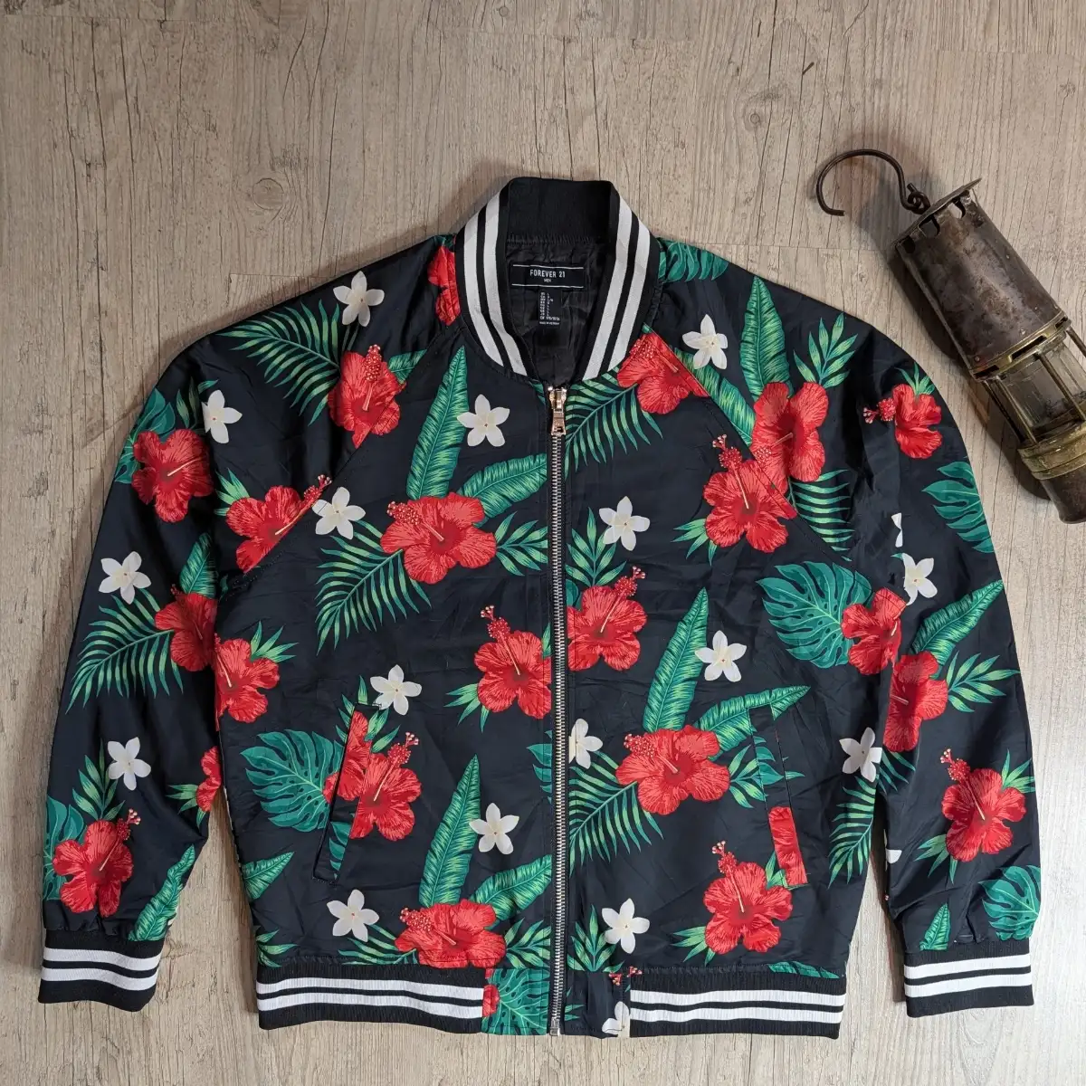 Bomber Tropical Forever 21 Men Taille L