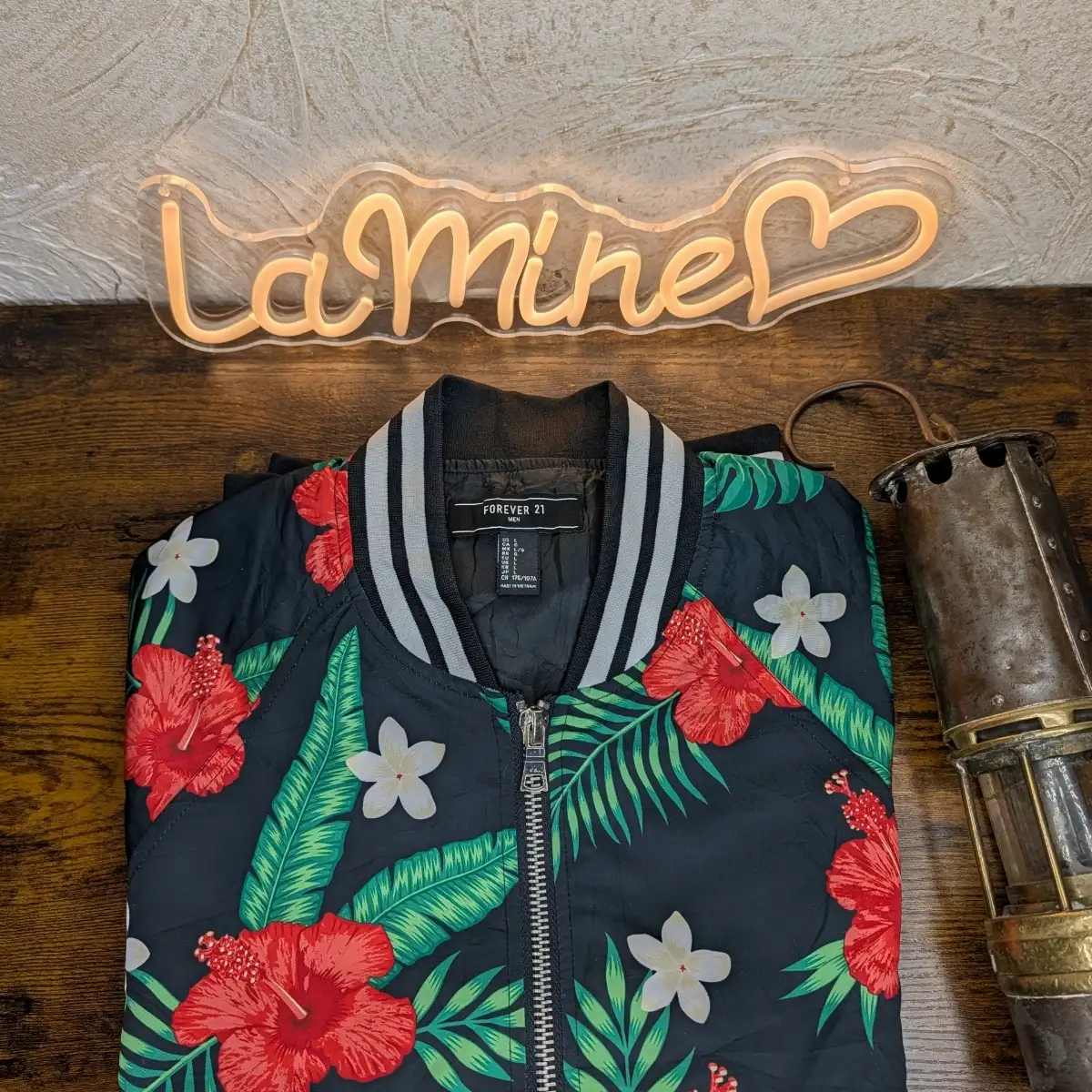 Bomber Tropical Forever 21 Men Taille L