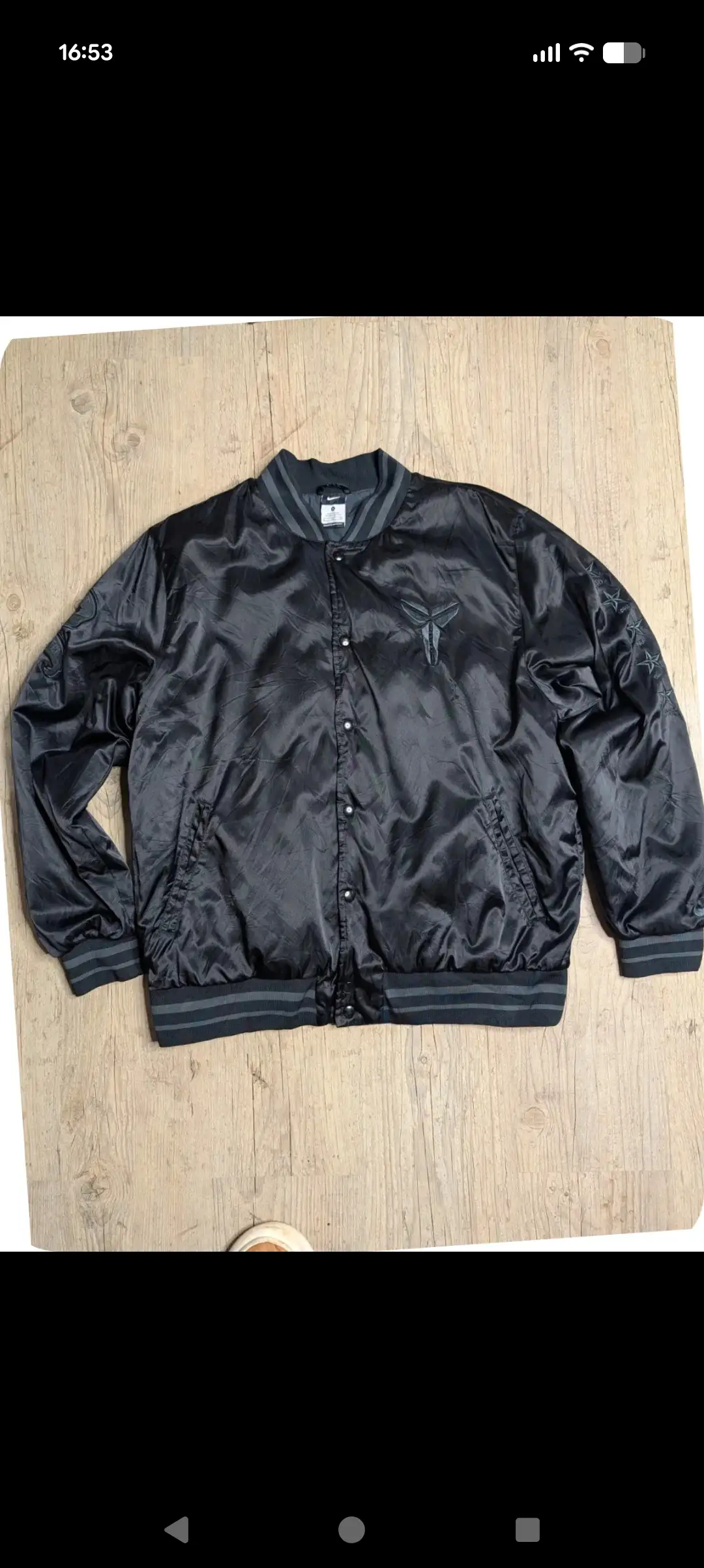 Veste Varsity Bomber Nike " Edition Kobe Bryant Black Manba " Taille XL
